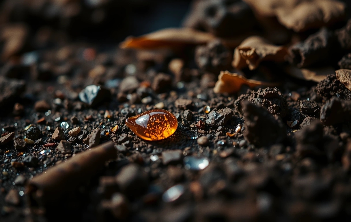 Textur von tiefem Moorboden